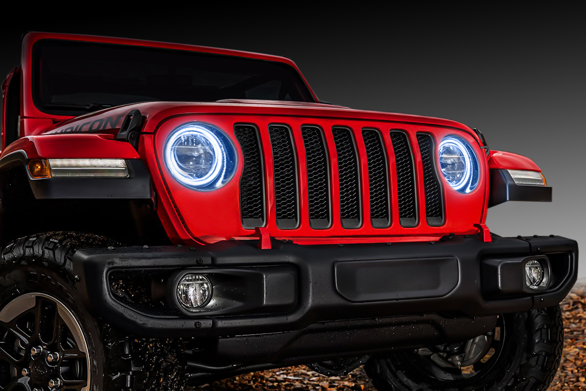 1214-001 - Jeep Wrangler JL 2018-2019 ORACLE LED Waterproof Halo Kit
